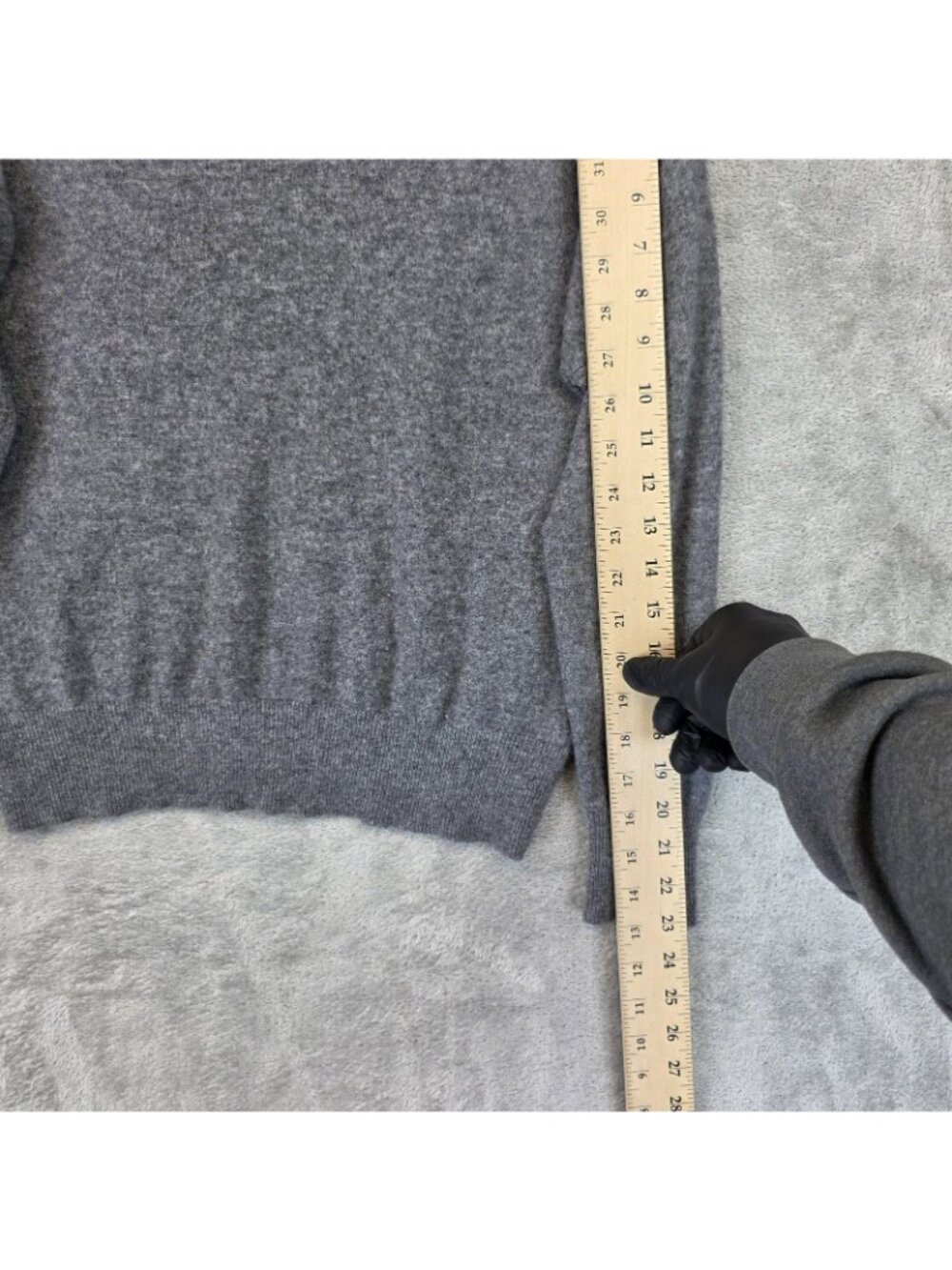 Madewell Sweater Womens XS Gray 100% Cashmere Crew Neck Pullover Long Sleeve - Picture 7 of 10